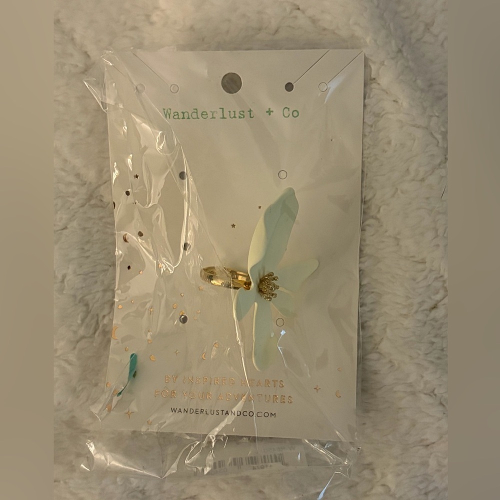 Wanderlust + Co Women’s Camilla Ivory Adjustable Ring NWT